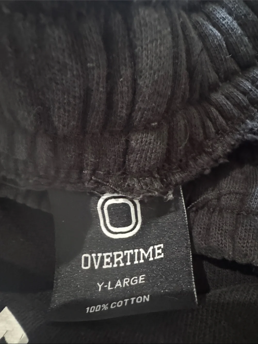 Overtime Kids Black Fleece Joggers with Logo
